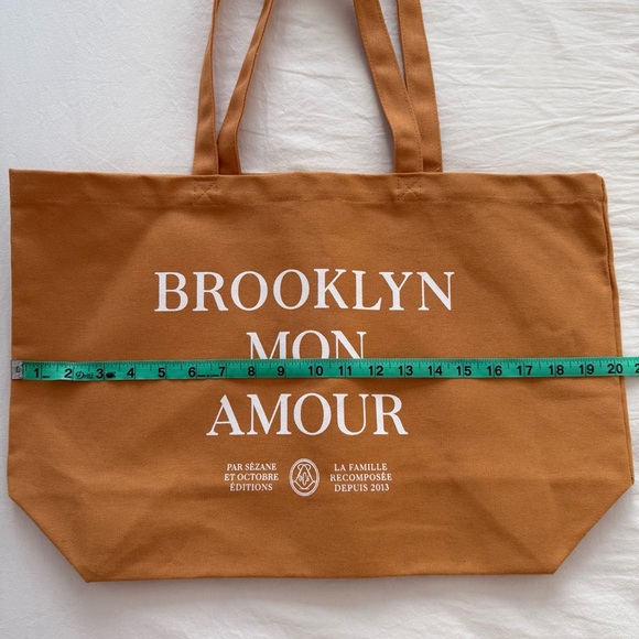 Sezane Brooklyn Mon Amour Tote Bag - Picture 5 of 7
